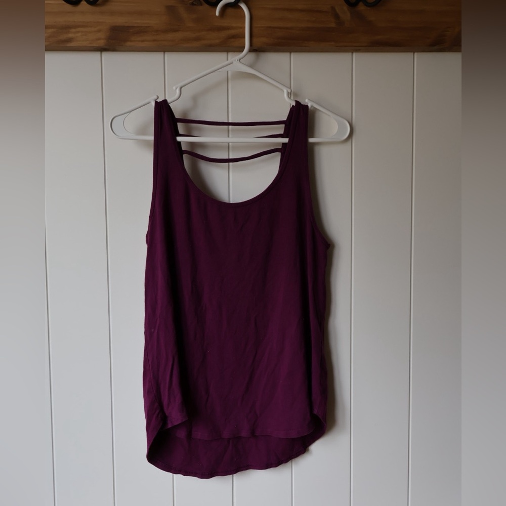 Kavu Deep Outdoorsy Purple Strappy Tank Top Granola Girl XS